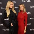 Paris Hilton and Nicole Richie Rock Long Sleeve Dresses in Los Angeles