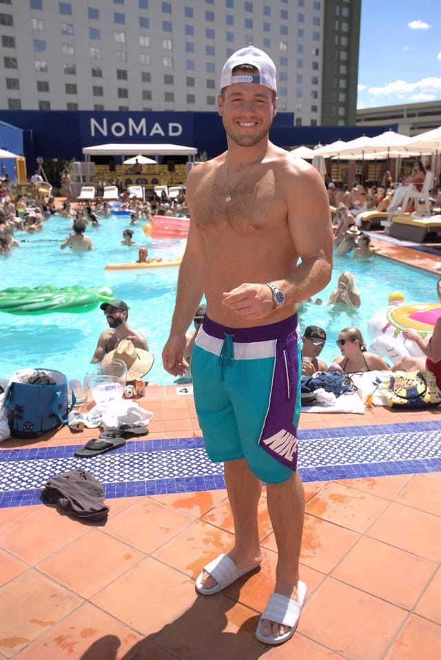 Colton Underwood in vegas for brother's party