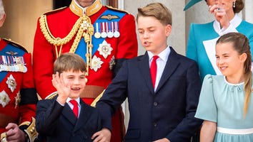 Prince George Stops Prince Louis From Waving at the Trooping the Colour Crowd