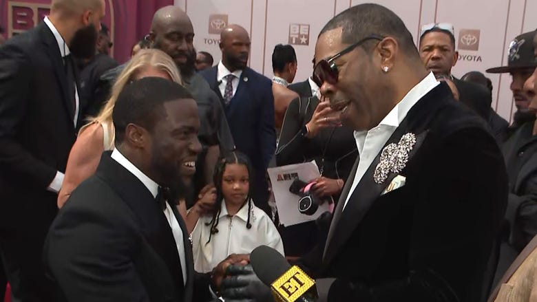 Watch Kevin Hart Crash Busta Rhymes' BET Red Carpet Interview (Exclusive)