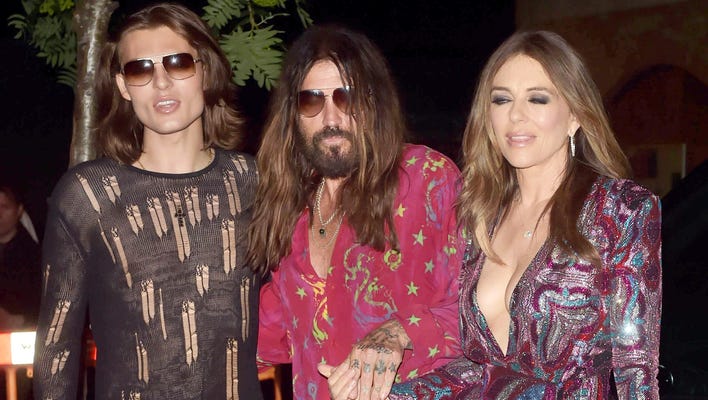 Billy Ray Cyrus and Elizabeth Hurley Make Miley's UK Movie Premiere a Family Date Night