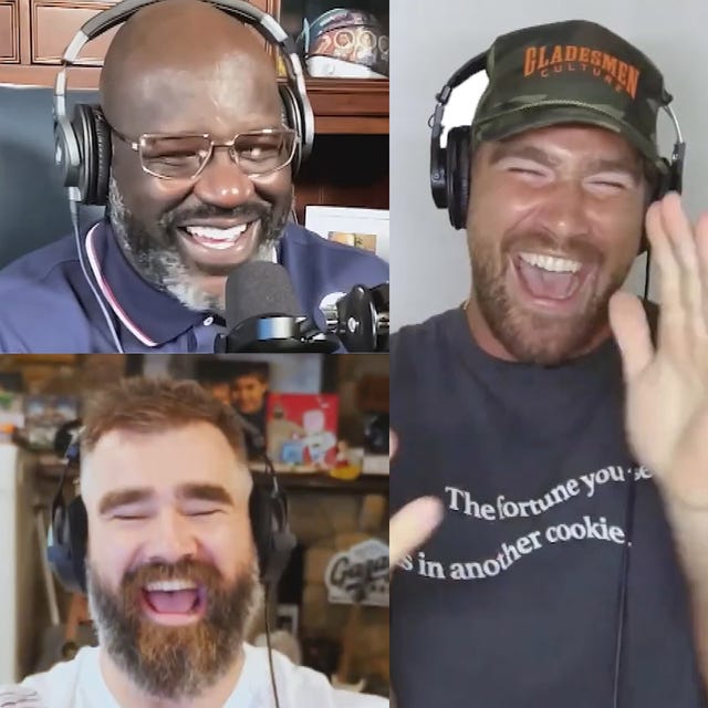 Shaq Sings His Favorite Taylor Swift Song to Travis Kelce