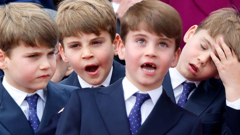 Prince Louis Steals the Show With Silly Antics at VE Day in London