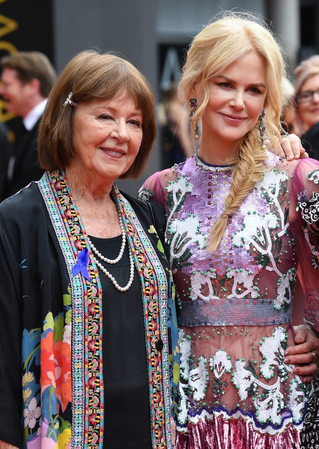 Nicole Kidman with her mother Janelle Ann Kidman in 2018