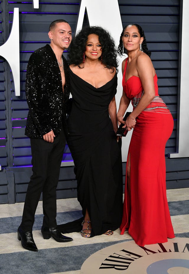 Evan Ross, Diana Ross, and Tracee Ellis Ross