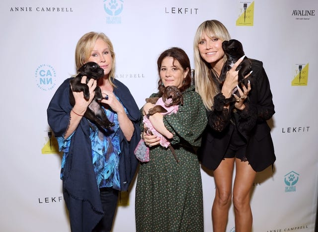 Kathy Hilton, Tracey Cunningham, and Heidi Klum