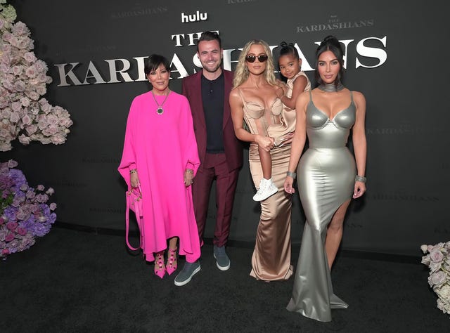 Kris Jenner, Ben Winston, Khloé Kardashian, True Thompson, and Kim Kardashian