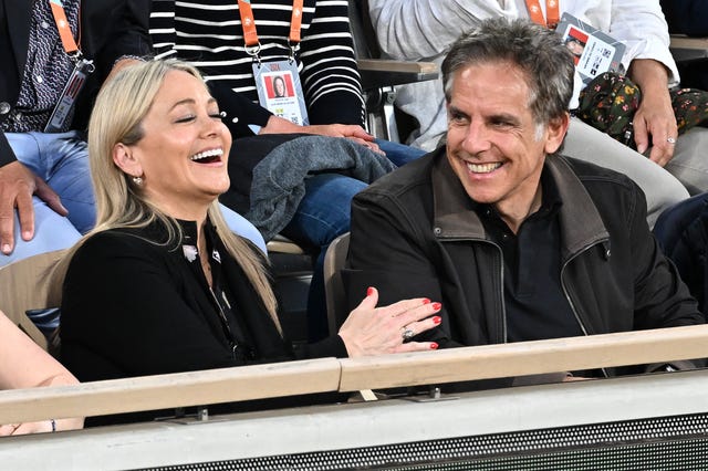 Christine Taylor and Ben Stiller