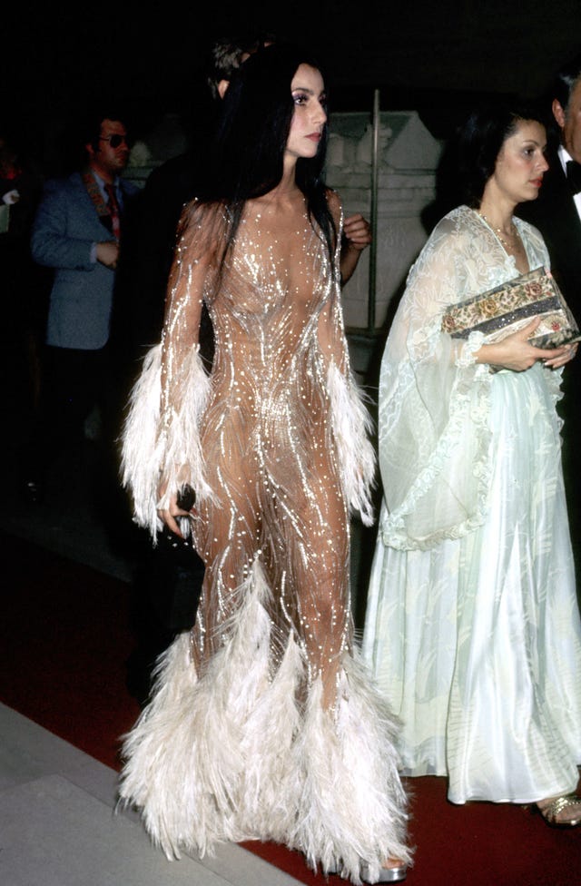 cher at 1974 met gala