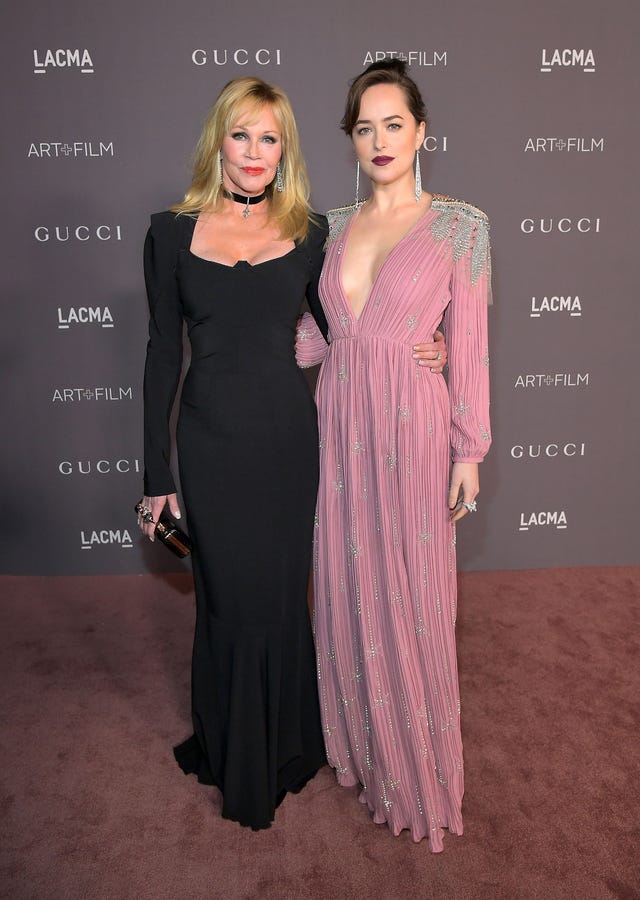 Dakota Johnson and Melanie Griffith in 2017