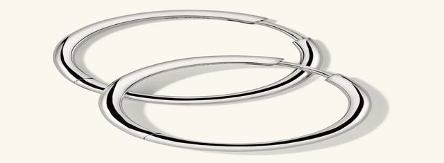 Mejuri Tube Large Hoops