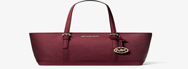 Michael Kors Women's Small Saffiano Leather Top-Zip Tote Bag