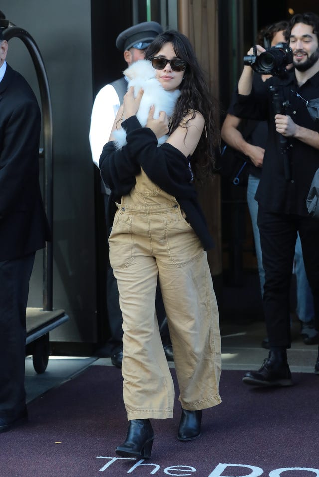 Camila Cabello on aug 26 with her dog