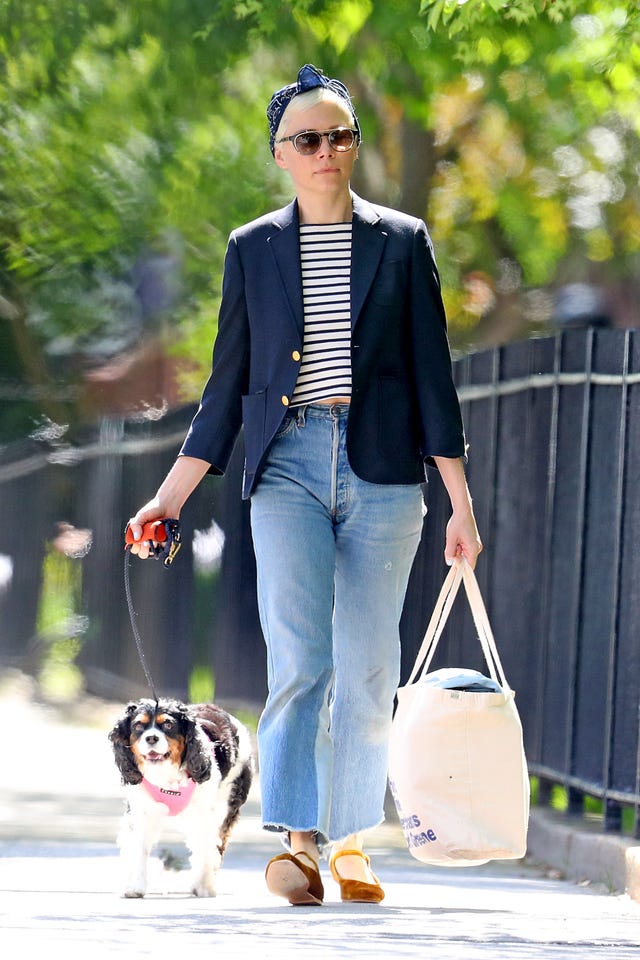 Michelle Williams walks dog in NYC