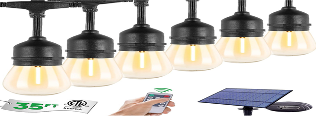 Tdlol Waterproof Solar String Lights